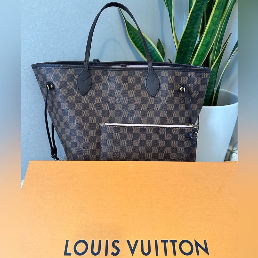 EUC🤎Louis Vuitton Neverfull MM Rose Ballerine - Picture 2 of 16